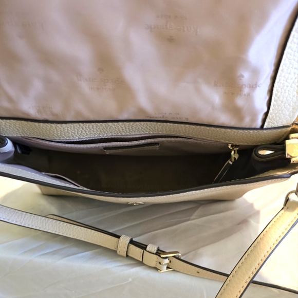 Kate Spade Cream & Tan Leather Shoulder Bag - Picture 6 of 8